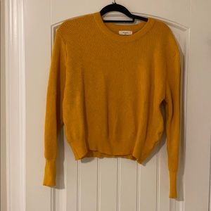 Yellow long sleeve sweater
